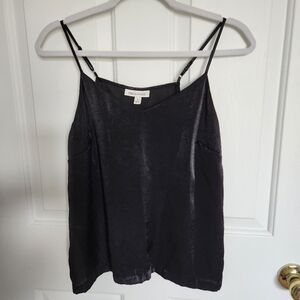 Prologue Black Satin Sheen Silky Cami Tank Top Camisole - Size S